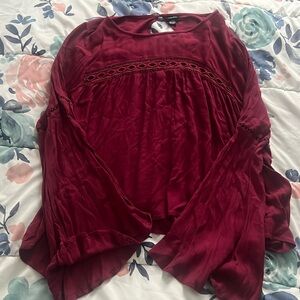 Rue 21 magenta blouse